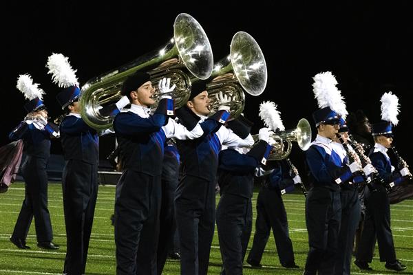 Old Mill High School Marching Band Performing